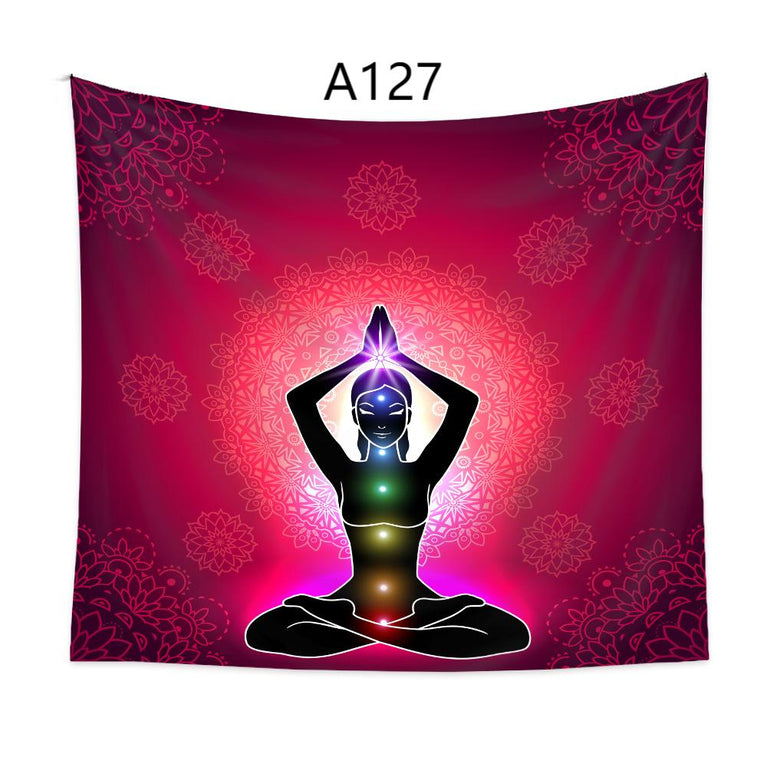 A102-A133 Tapestry Chakra Meditation Yoga  Decoration