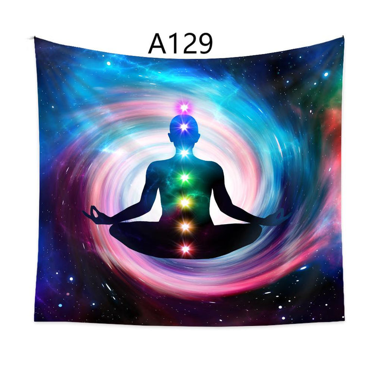 A102-A133 Tapestry Chakra Meditation Yoga  Decoration