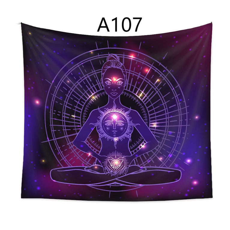 A102-A133 Tapestry Chakra Meditation Yoga  Decoration