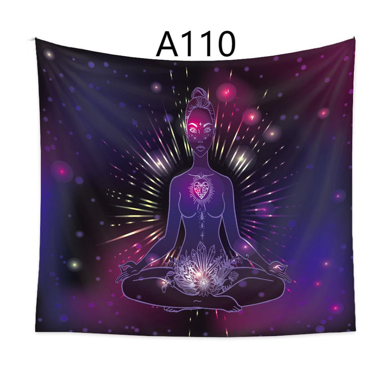 A102-A133 Tapestry Chakra Meditation Yoga  Decoration