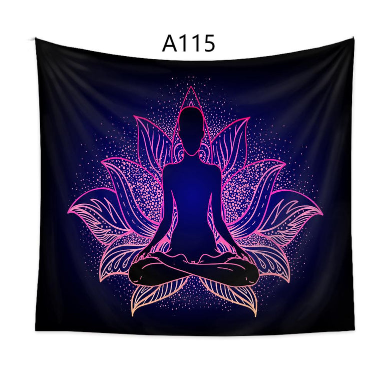 A102-A133 Tapestry Chakra Meditation Yoga  Decoration