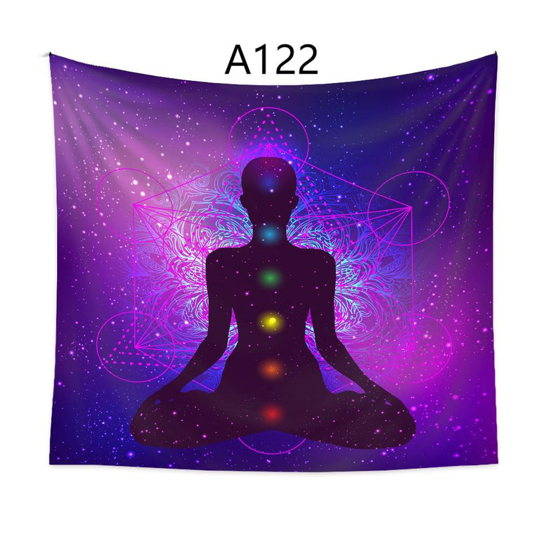 A102-A133 Tapestry Chakra Meditation Yoga  Decoration