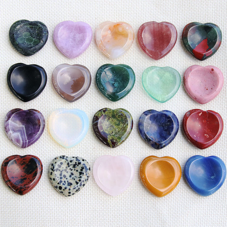 Heart Worry Stone Natural Crystal