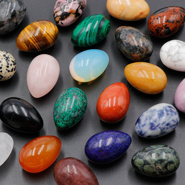 3CM Natural Stone Crystal Mini Eggs Small Easter Eggs