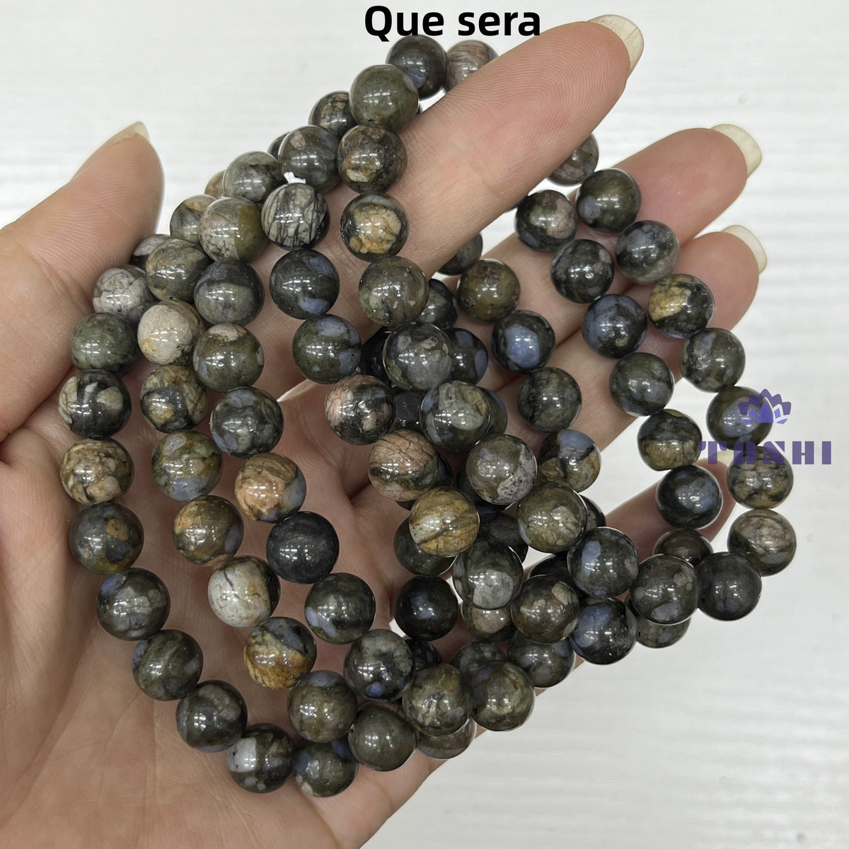 8mm Que Sera Bracelets Round Beaded Bracelets Stretch Beads