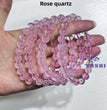 8MM 1$ Bracelets Group Natural Crystal