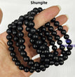 8mm Shungite Bracelets Round Beaded Bracelets Stretch Beads