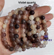 8MM 1$ Bracelets Group Natural Crystal