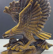 21CM Natural Tiger Eye Handcarved Eagle Carving Home Decoration Gift