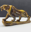 15CM Natural Tiger Eye Handcarved Leopard Panther Carving Home Decoration Gift