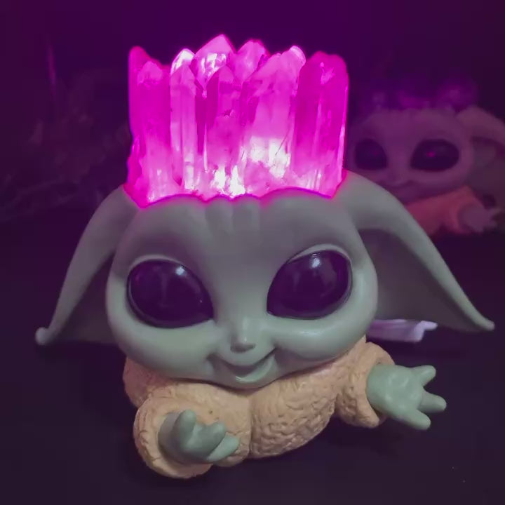 Baby Groot Lighting Natural Crystal Gift Healing Stone Home Decoration